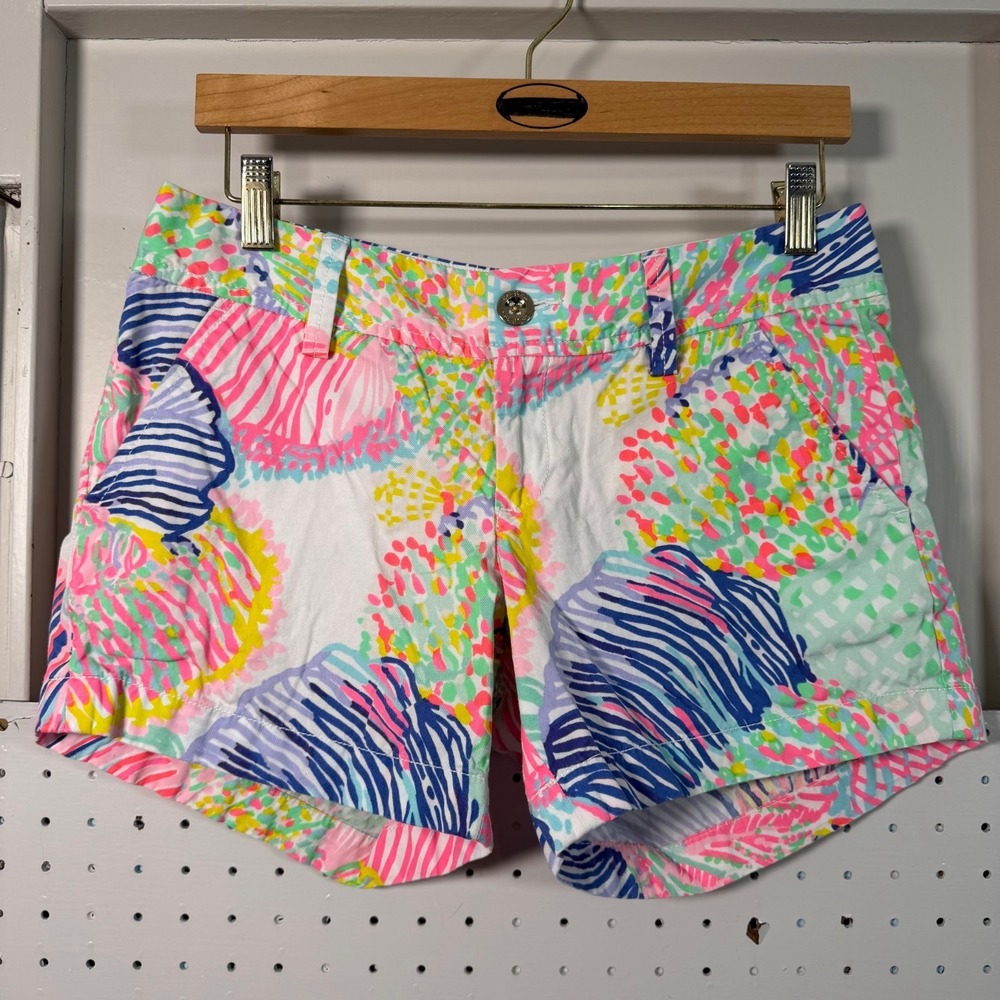 Lilly Pulitzer The Callahan Shorts Women's Roar of the Seas Low Rise Pockets - 2